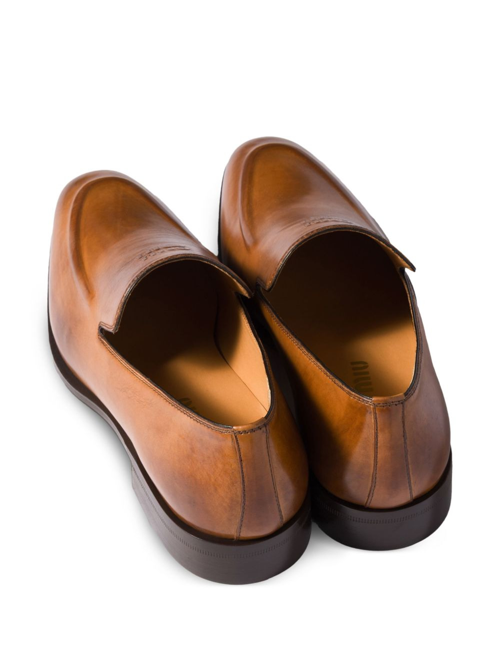 embossed-logo loafers - 3