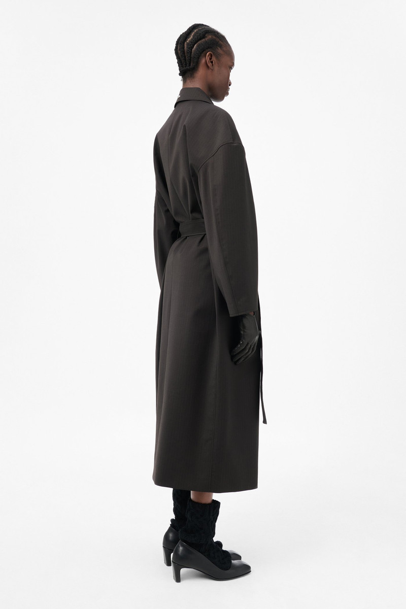 Our Legacy Court Coat Churchill Stripe Membrane Wool 4