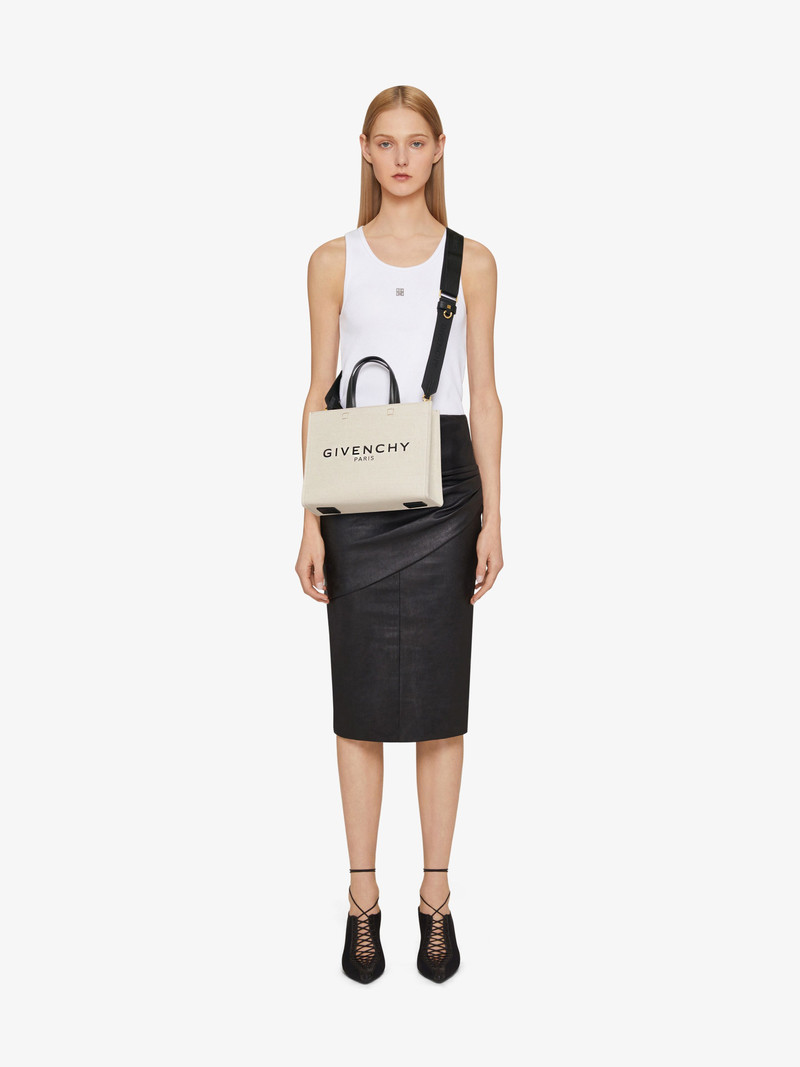 Givenchy SMALL G-TOTE SHOPPING BAG IN CANVAS outlook