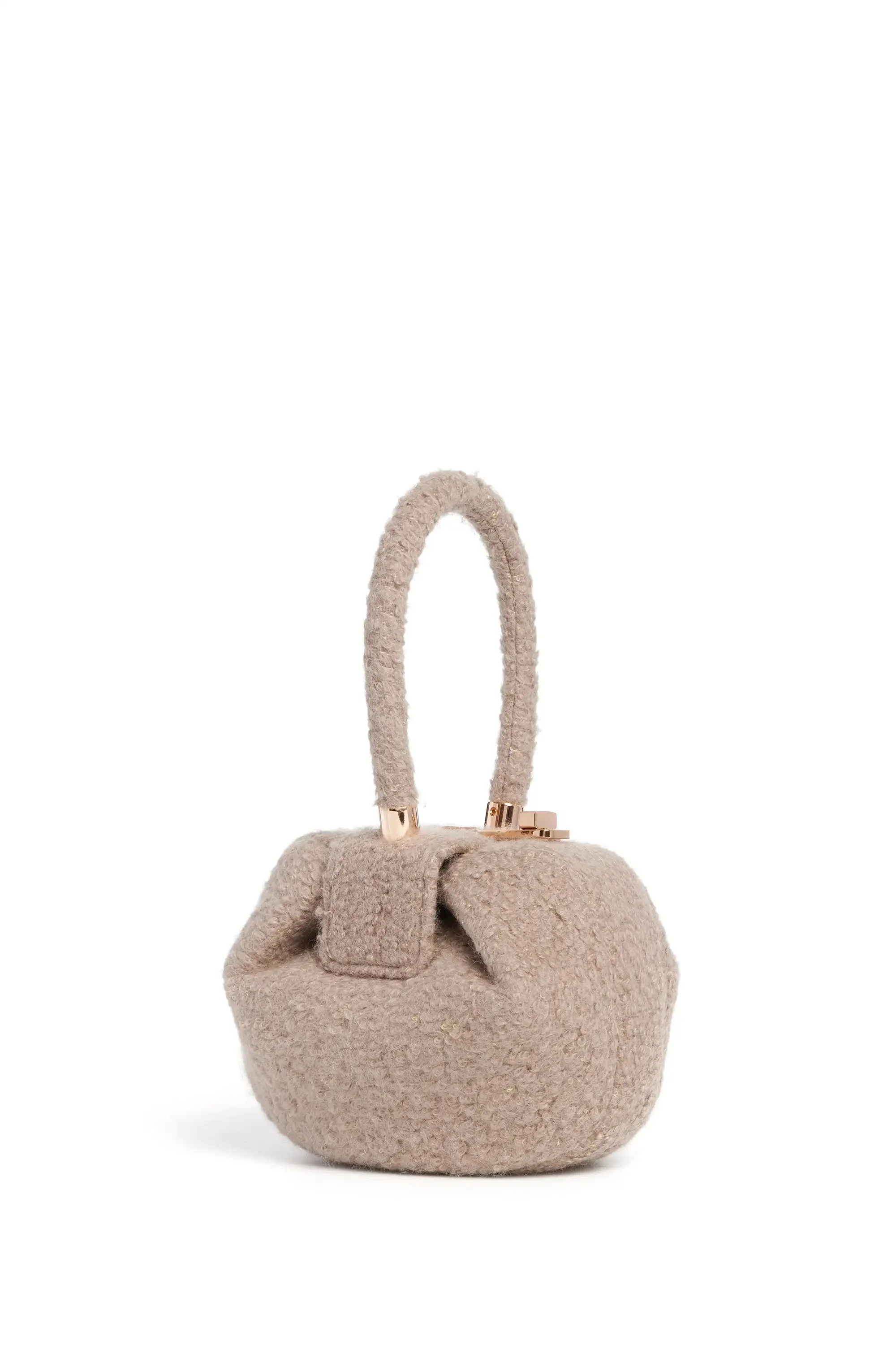 Demi Bag in Camel Cashmere Boucle - 1