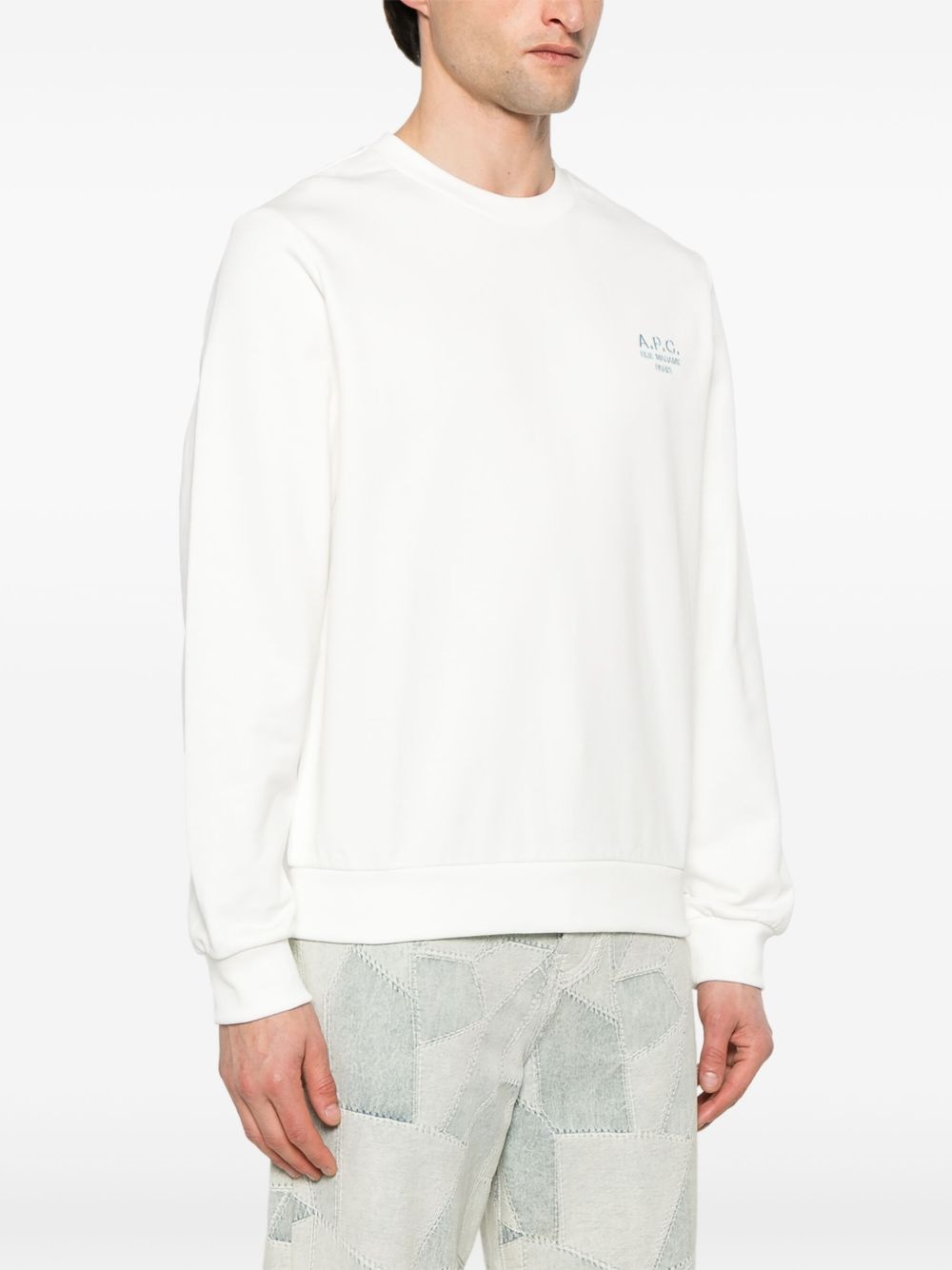 embroidered-logo sweatshirt - 3