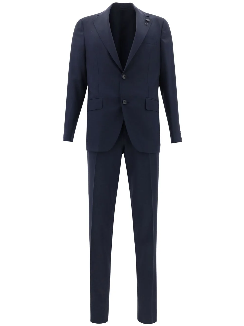 wool single-breasted suit - 1
