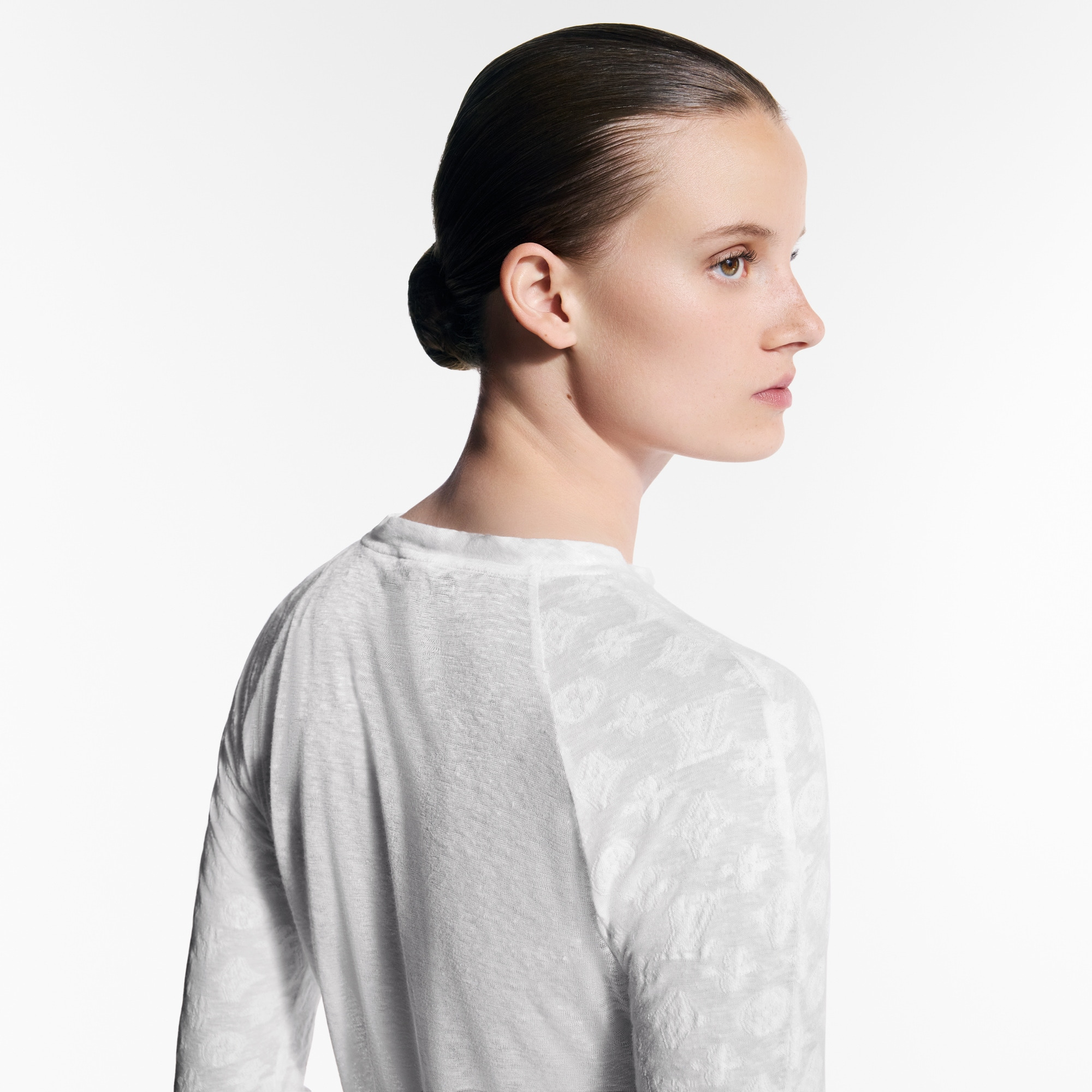 Monogram Accent Long-Sleeved Top - 7