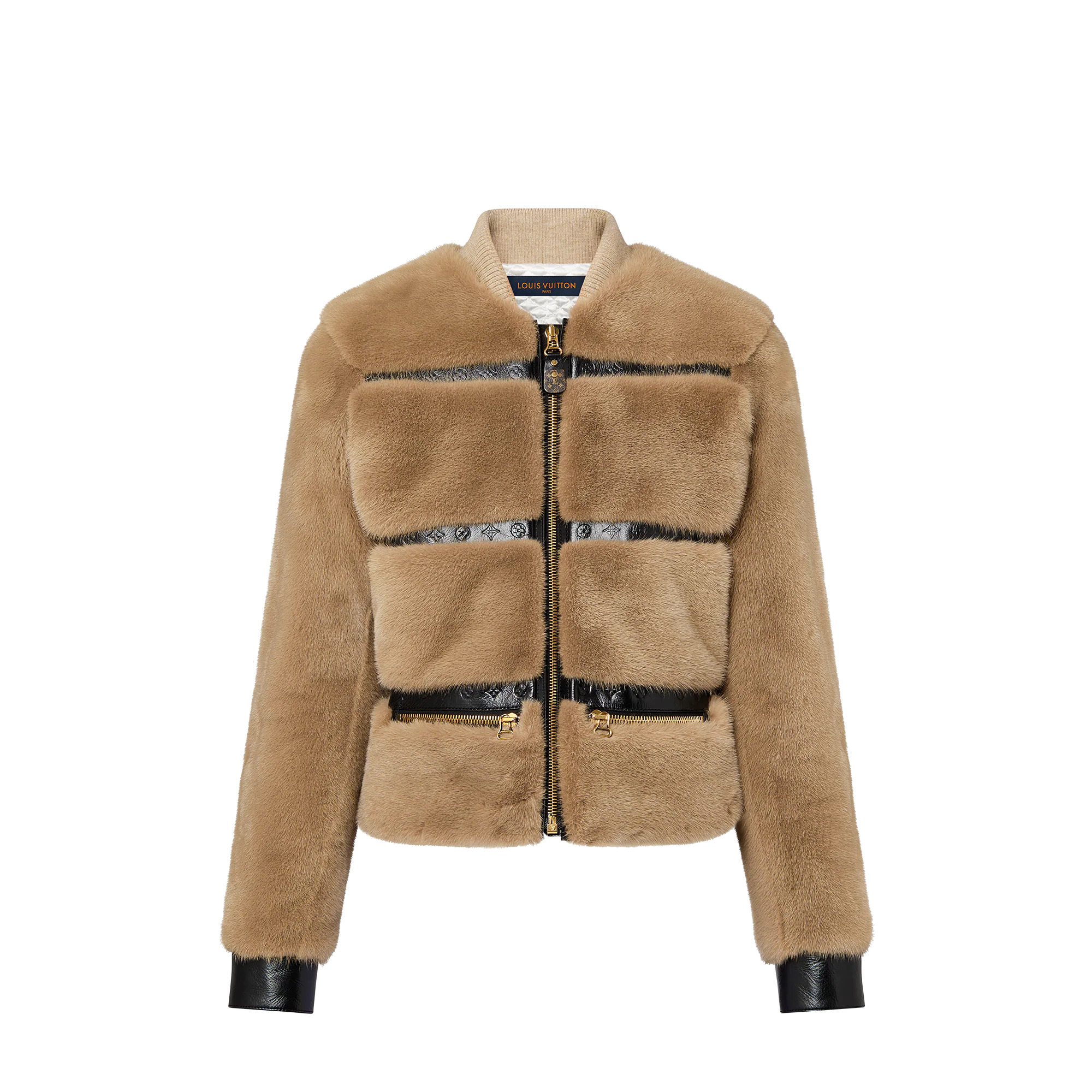 Bomber Collar Mink Jacket - 1
