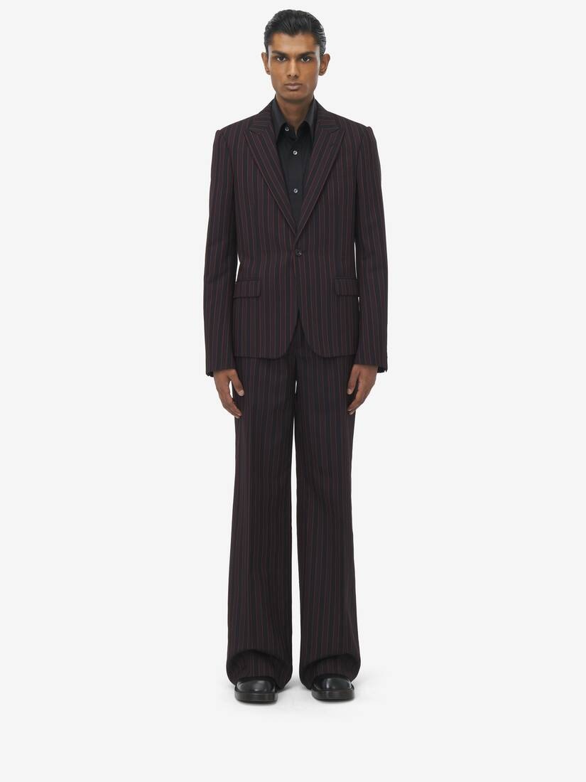 Shadow Stripe Single-breasted Jacket - 3