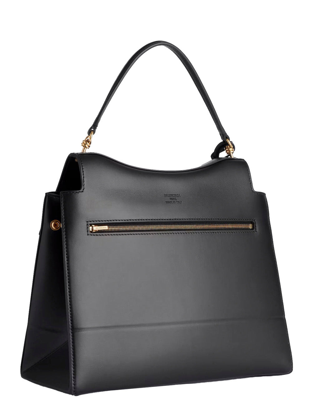 Balenciaga Women 'Nano' Black Medium Handbag With Adjustable And Removable Shoulder Strap And Emboss - 3