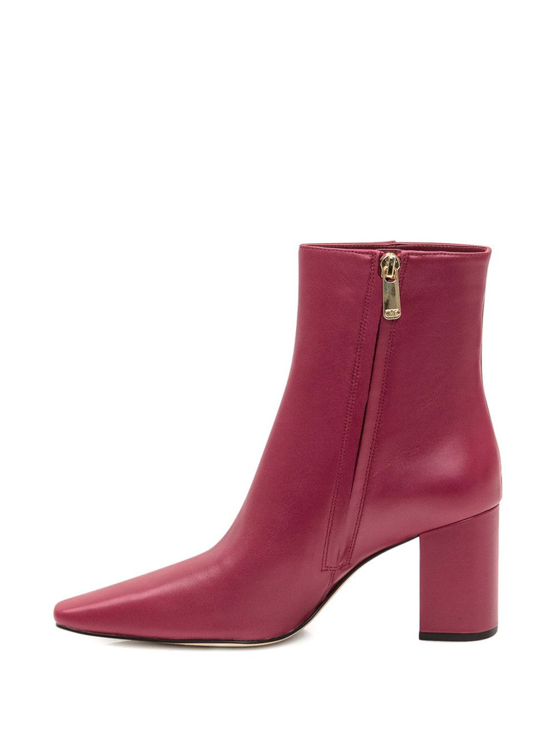 75mm Elise zip-detail block-heel ankle boots 4