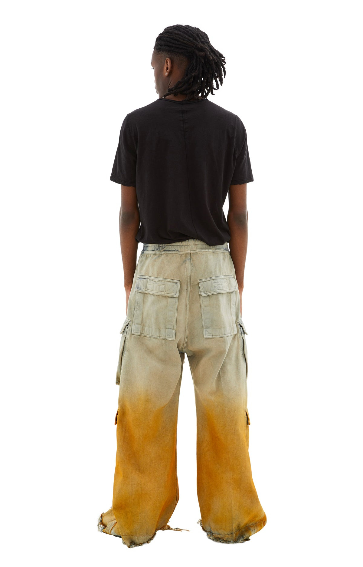 DOUBLE CARGO JUMBO BELAS PANTS (SKY/ORANGE) - 4