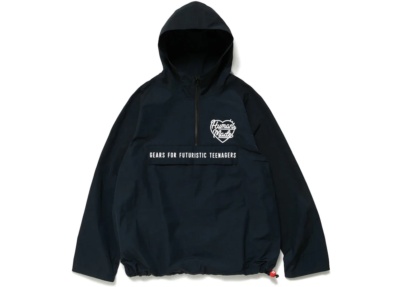 Human Made Half Zip Anorak Jacket Navy - 1