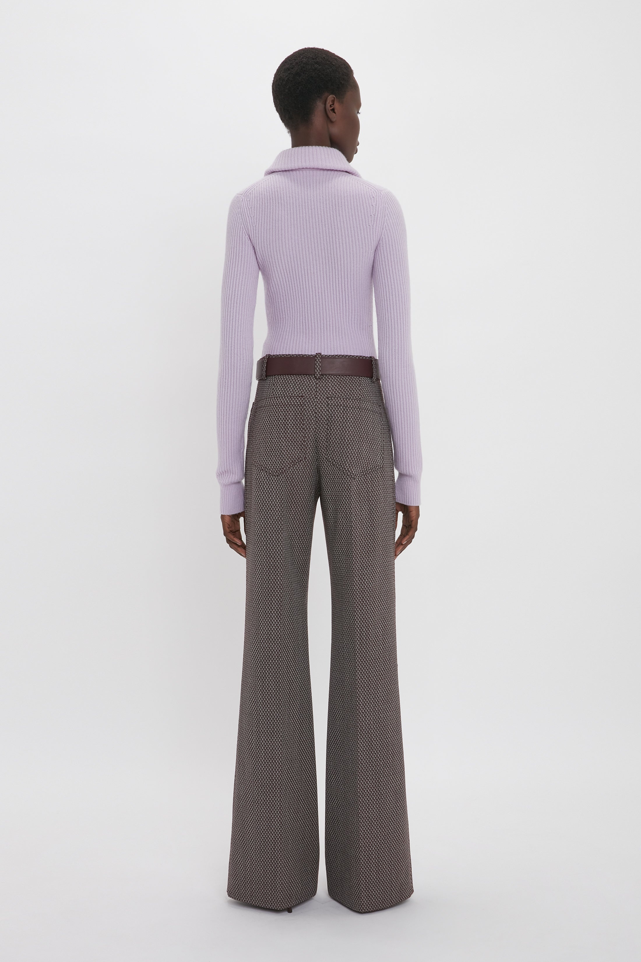 Double Collared Jumper In Petunia - 5