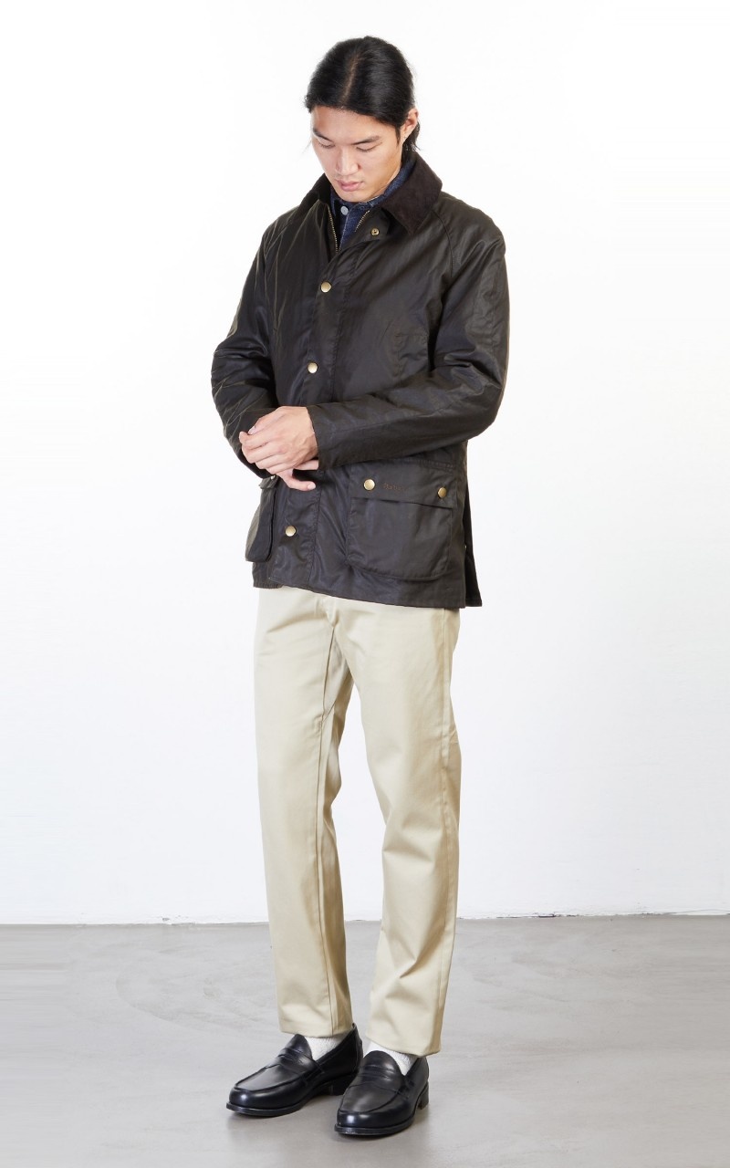 ASHBY WAX JACKET OLIVE - 7
