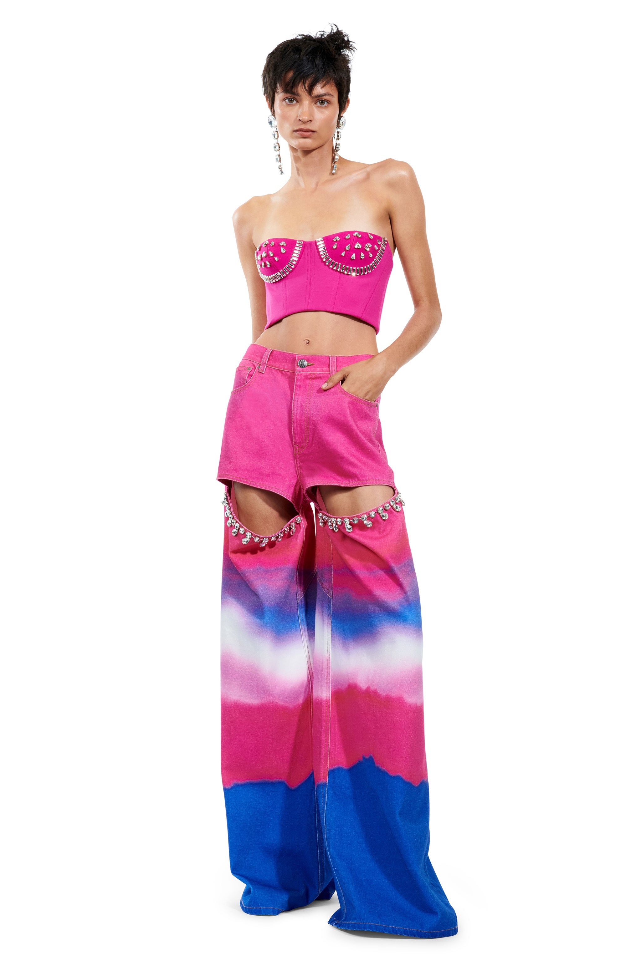 CRYSTAL WATERMELON CUP BUSTIER - 4
