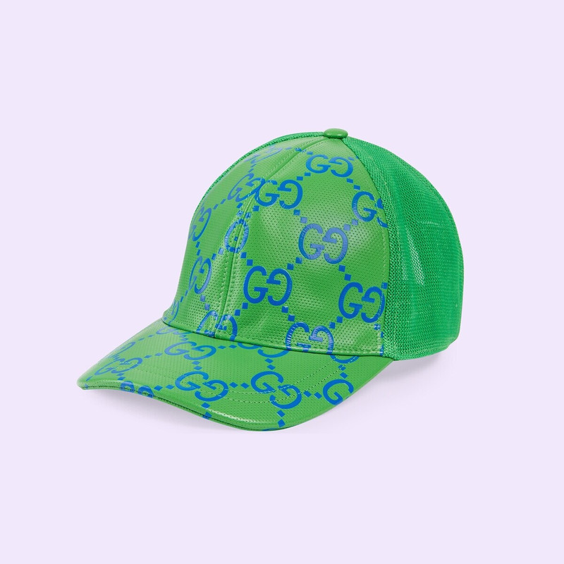 GG Leather baseball hat 1