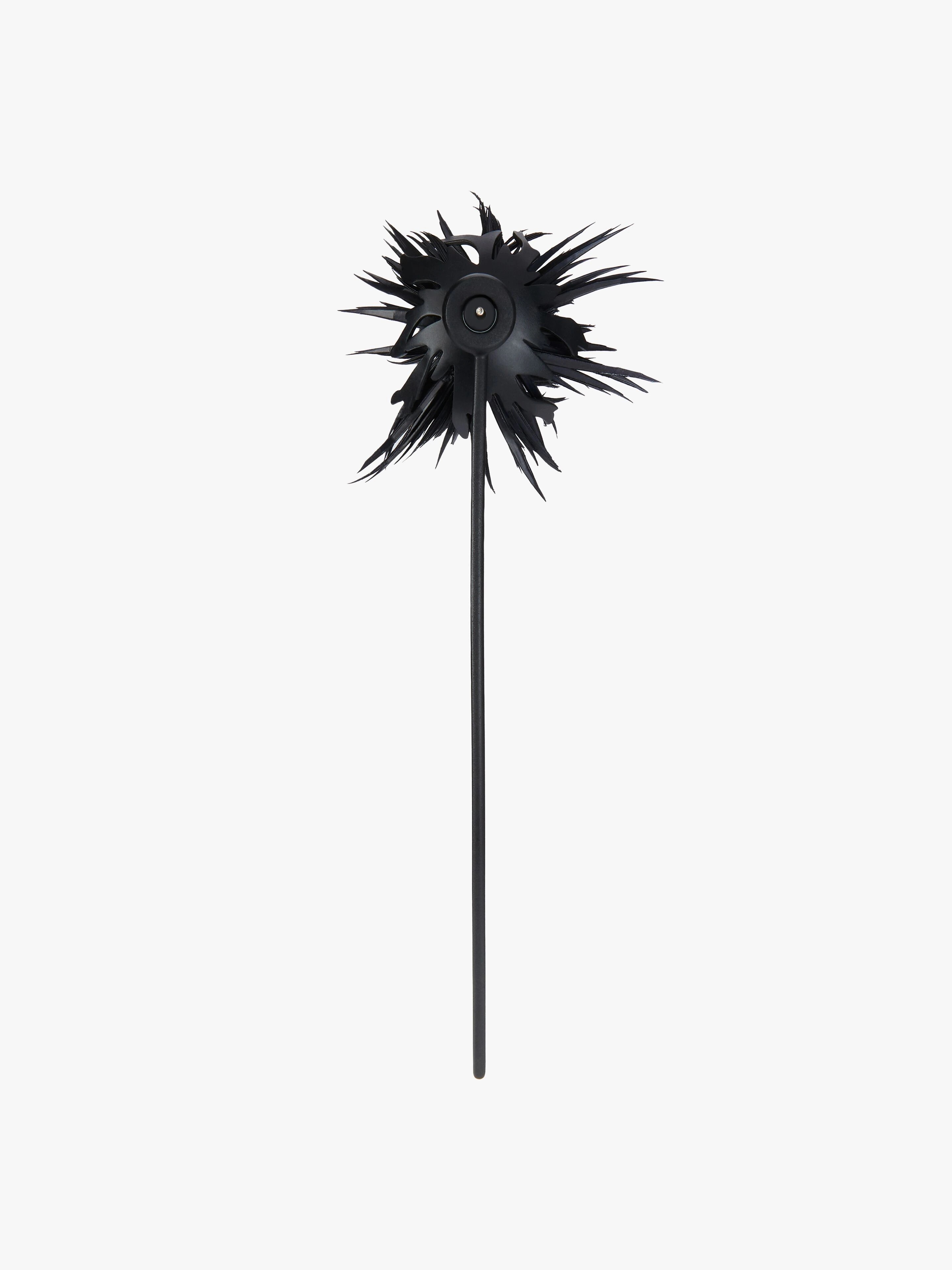 THISTLE EARRINGS WITH FEATHERS - 2