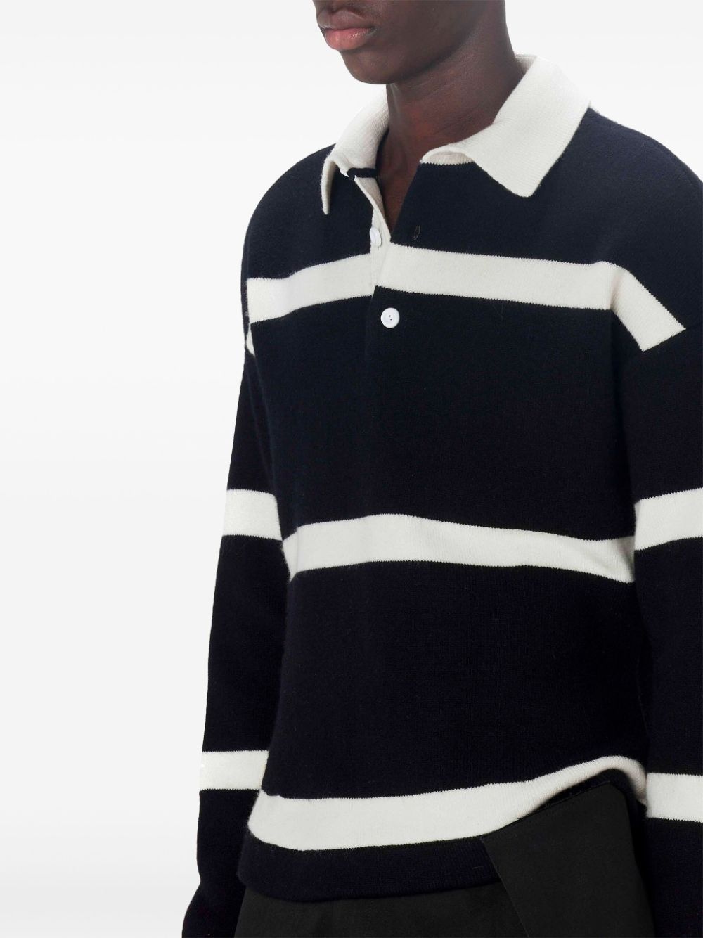 striped knitted jumper - 4