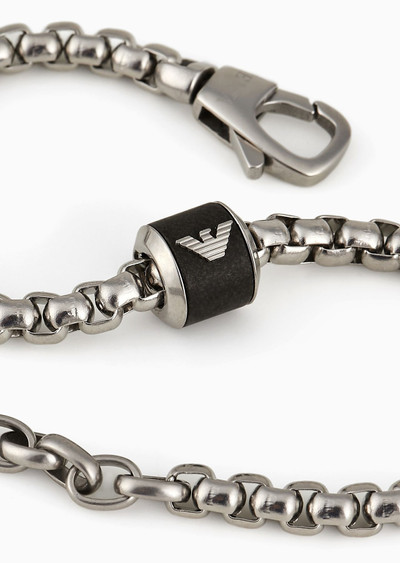 EMPORIO ARMANI Black Marble Chain Bracelet outlook