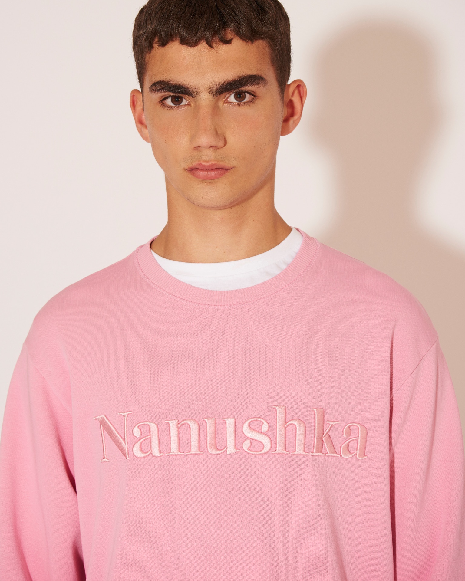 REMY - Organic cotton logo sweatshirt - Pink - 9