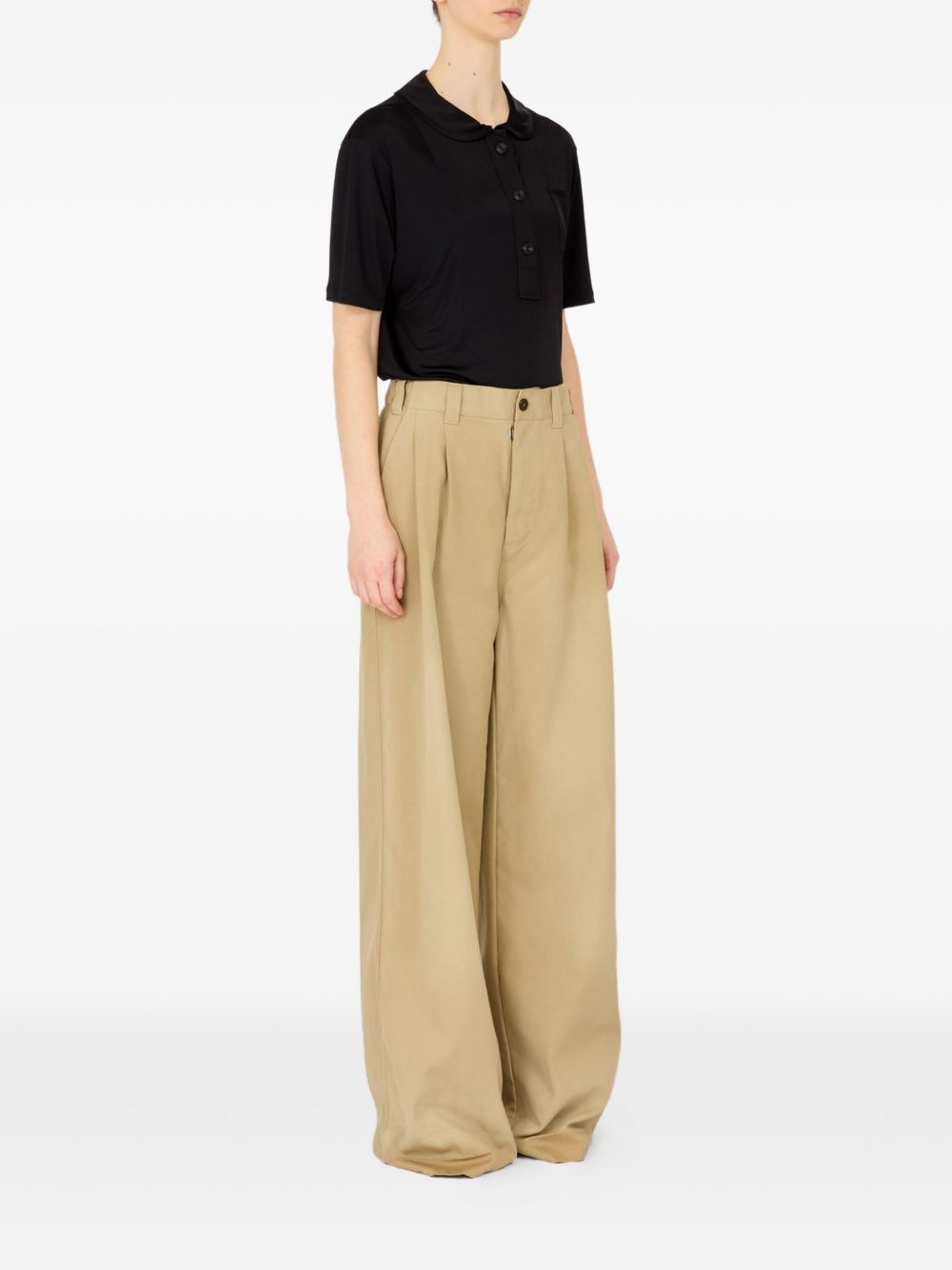 wide-leg tailored trousers - 3