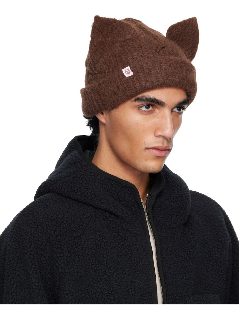 CHARLES JEFFREY LOVERBOY Brown Alpaca Chunky Ears Beanie outlook