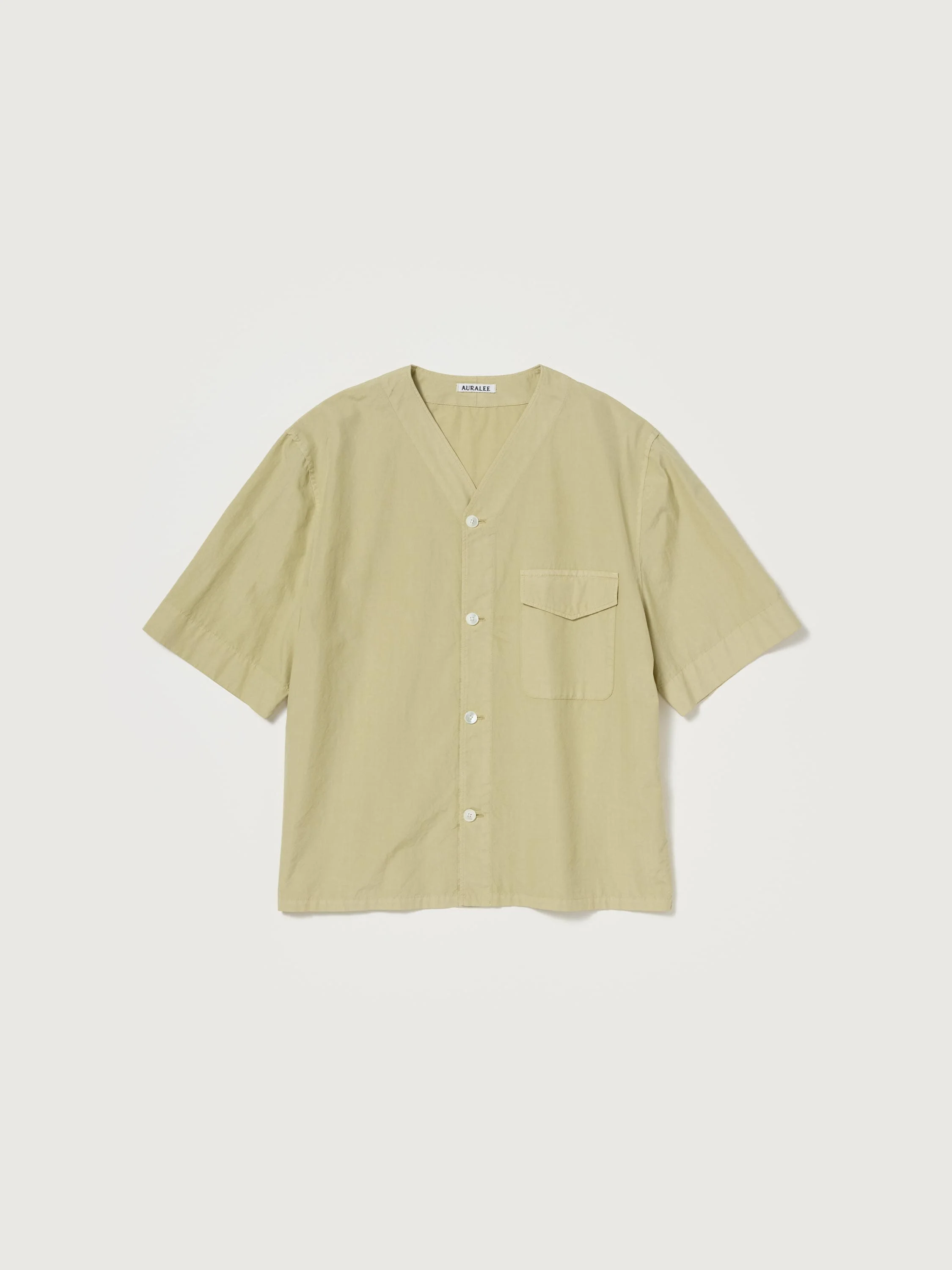 GARMENT-DYED FINX SHUTTLE WEATHER HALF SLEEVED SHIRT - 1
