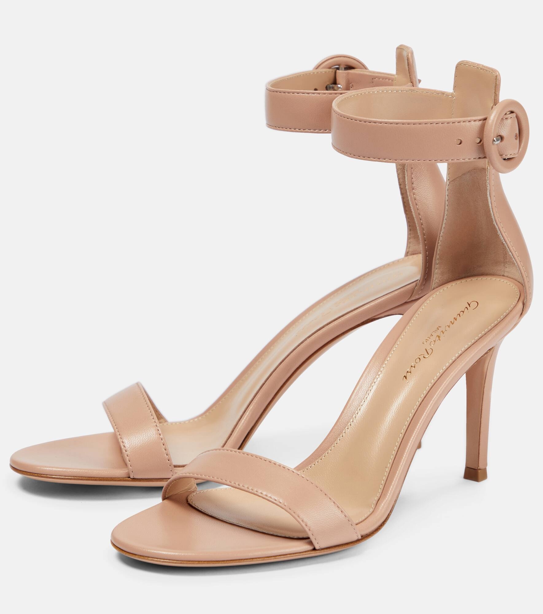 Portofino 85 leather sandals - 5