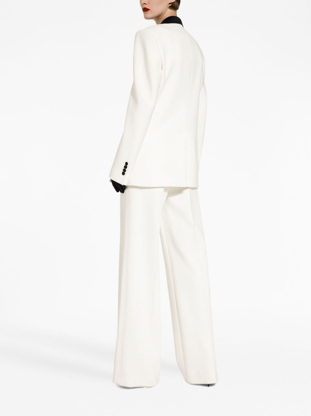 peak-lapel single-breasted blazer - 4