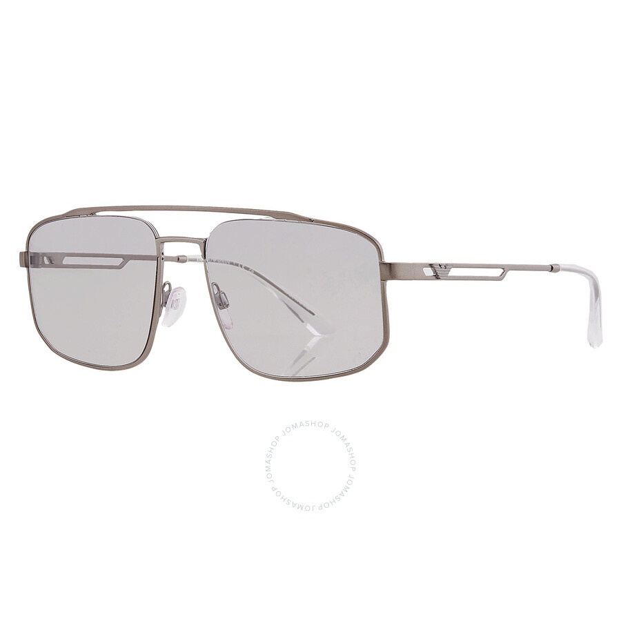 Emporio Armani Light Grey Navigator Men's Sunglasses EA2139 300387 57 - 3