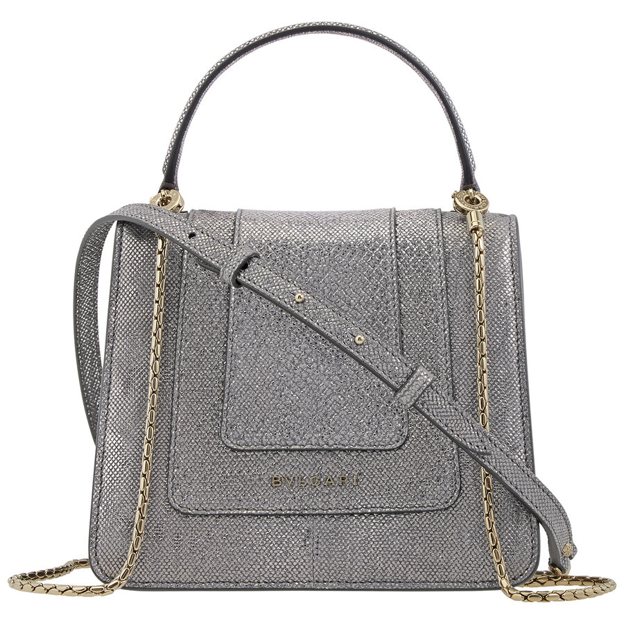 Bvlgari Serpenti Forever Crossbody Bag- Grey - 7