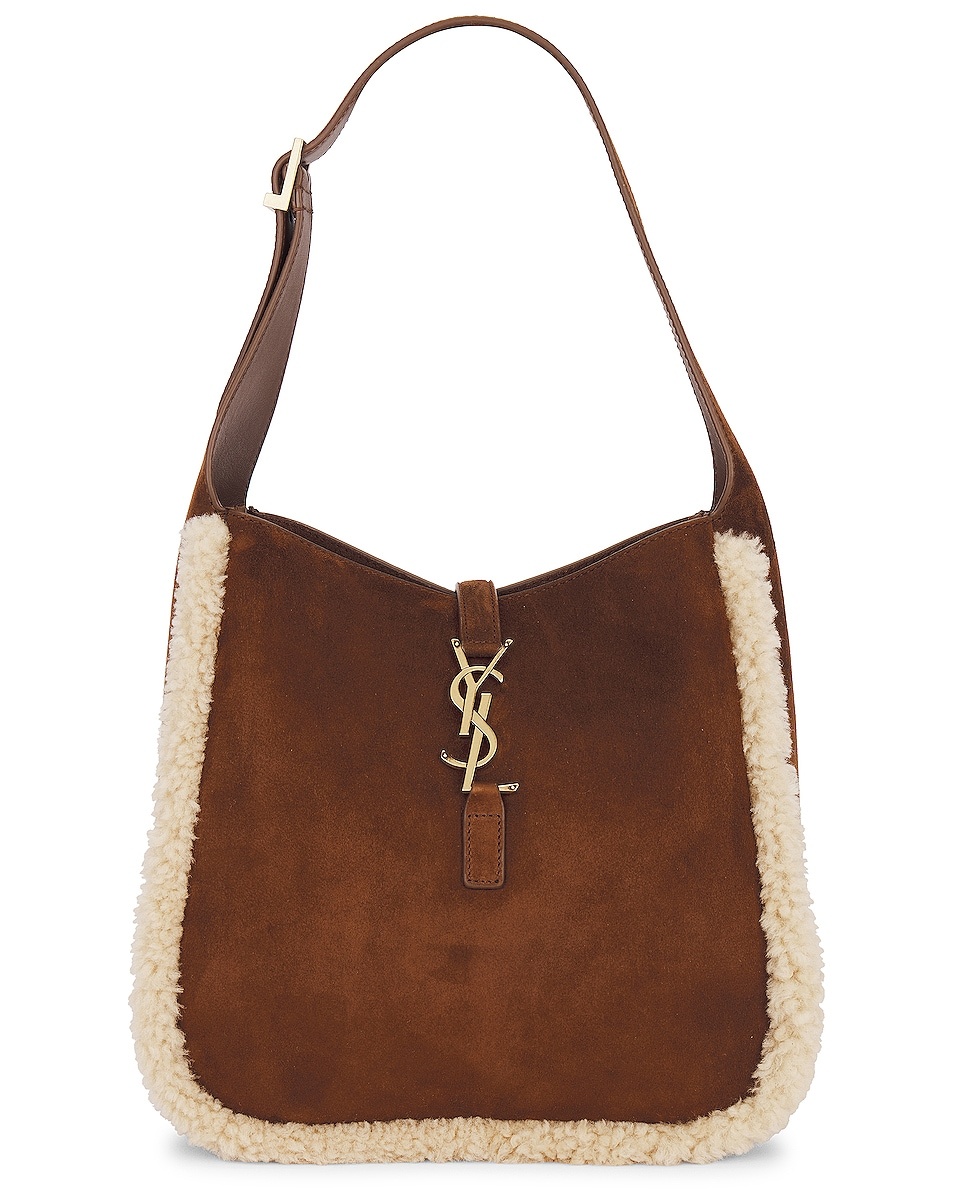 SAINT LAURENT Small Le 5 A 7 Hobo Bag | forward | REVERSIBLE