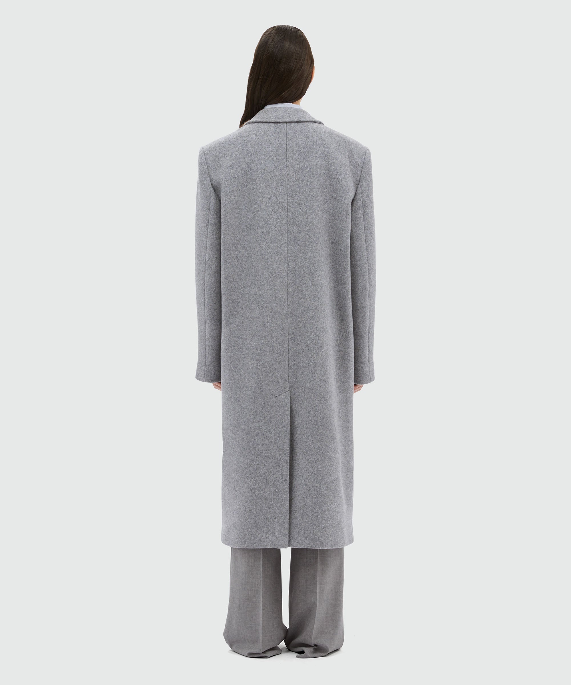 Blended wool double-layer coat - 3