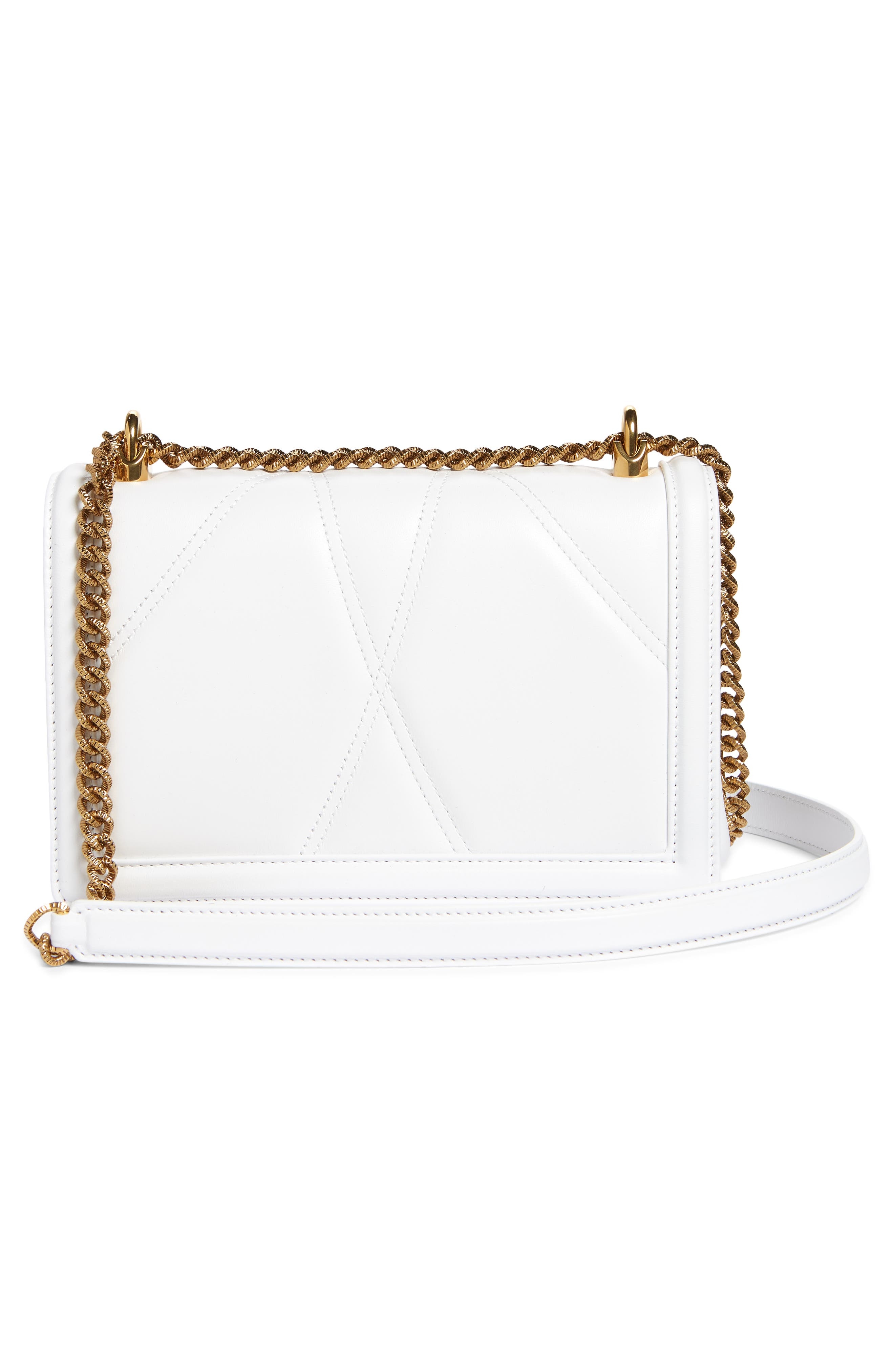 Devotion Logo Heart Lambskin Crossbody Bag - 4
