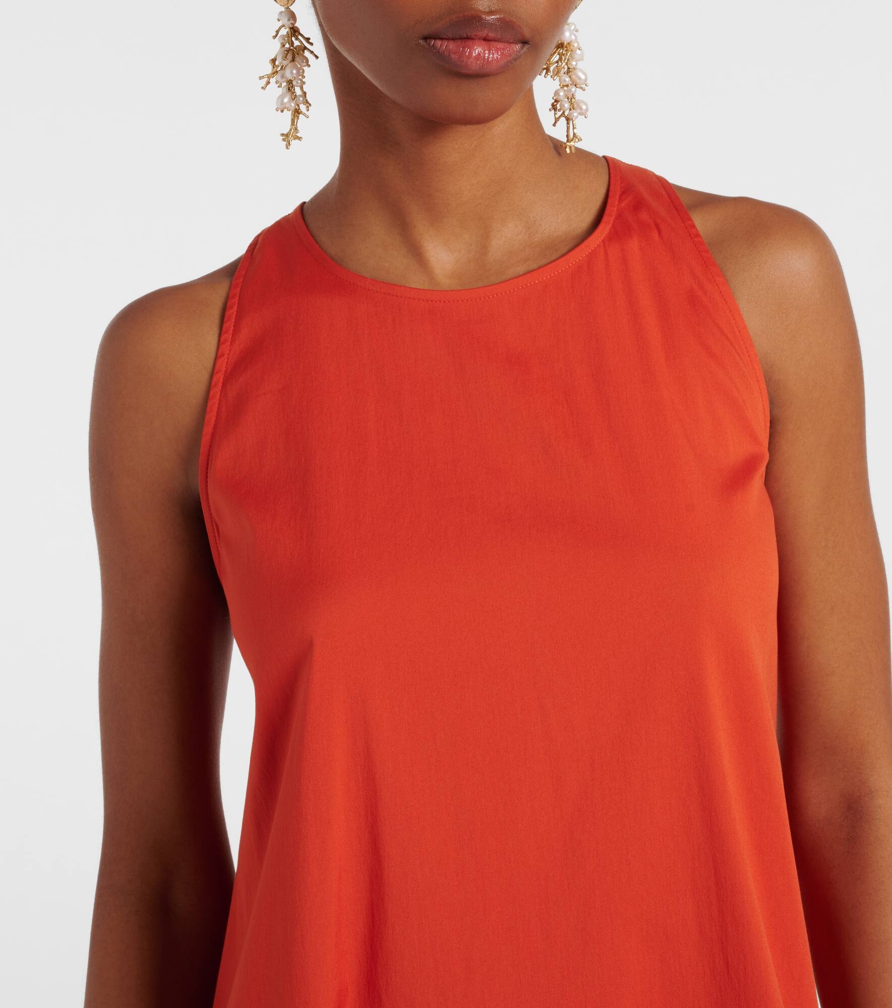 Romea cotton-blend poplin maxi dress - 4