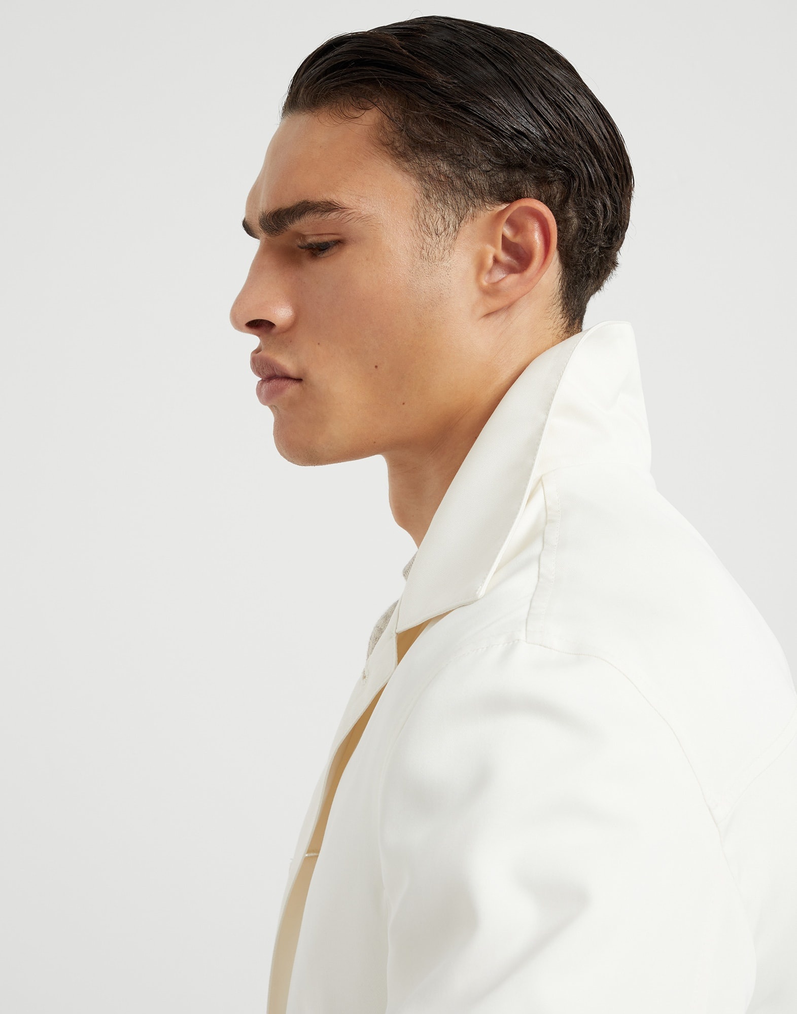 Délavé silk twill shirt-style outerwear jacket - 3