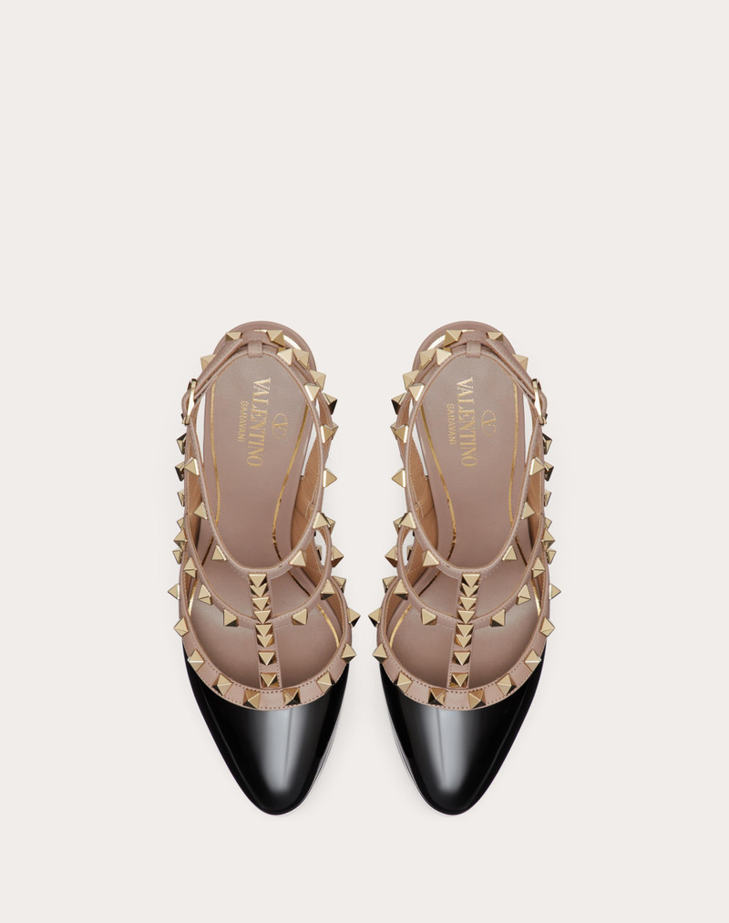 ROCKSTUD PLATFORM PUMP IN PATENT LEATHER 155 MM 4