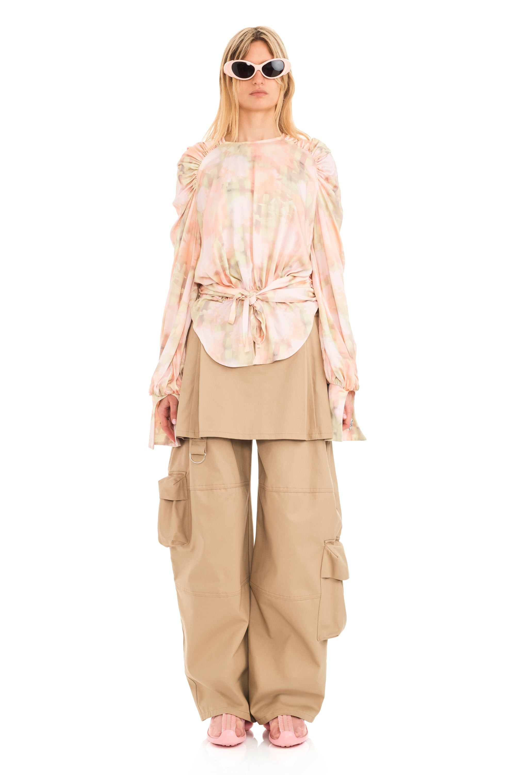 WASHED DAISY PLAID IRIS TOP - 2