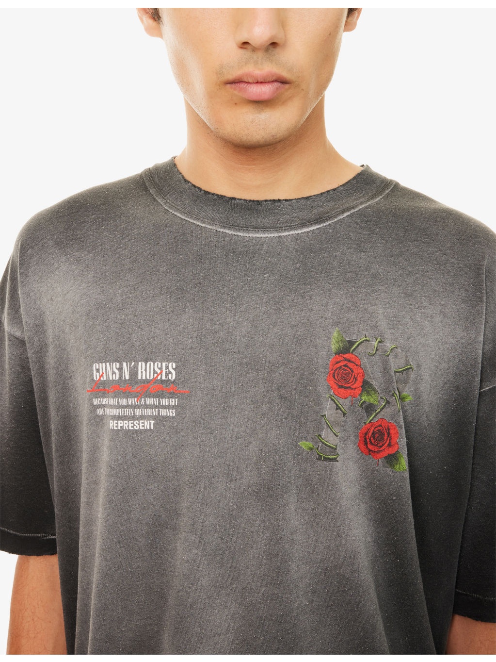 Represent x Guns N' Roses Exclusive Tour Graphic Cotton-Jersey T-Shirt - 5