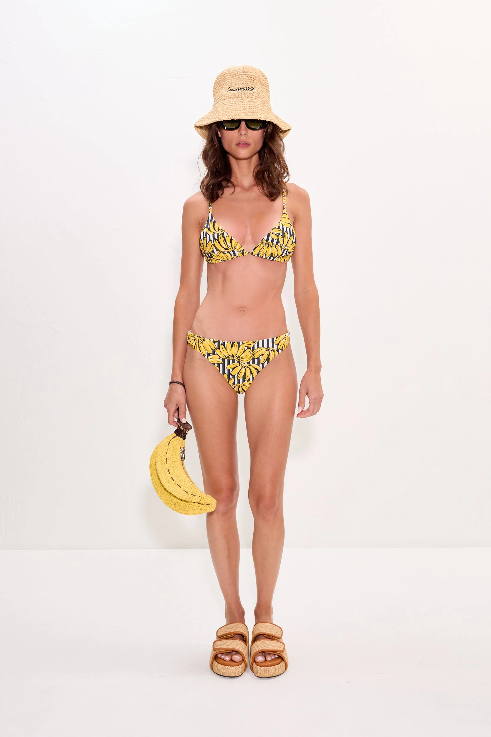 Bwai Bikini Top In Banana Stripe - 1