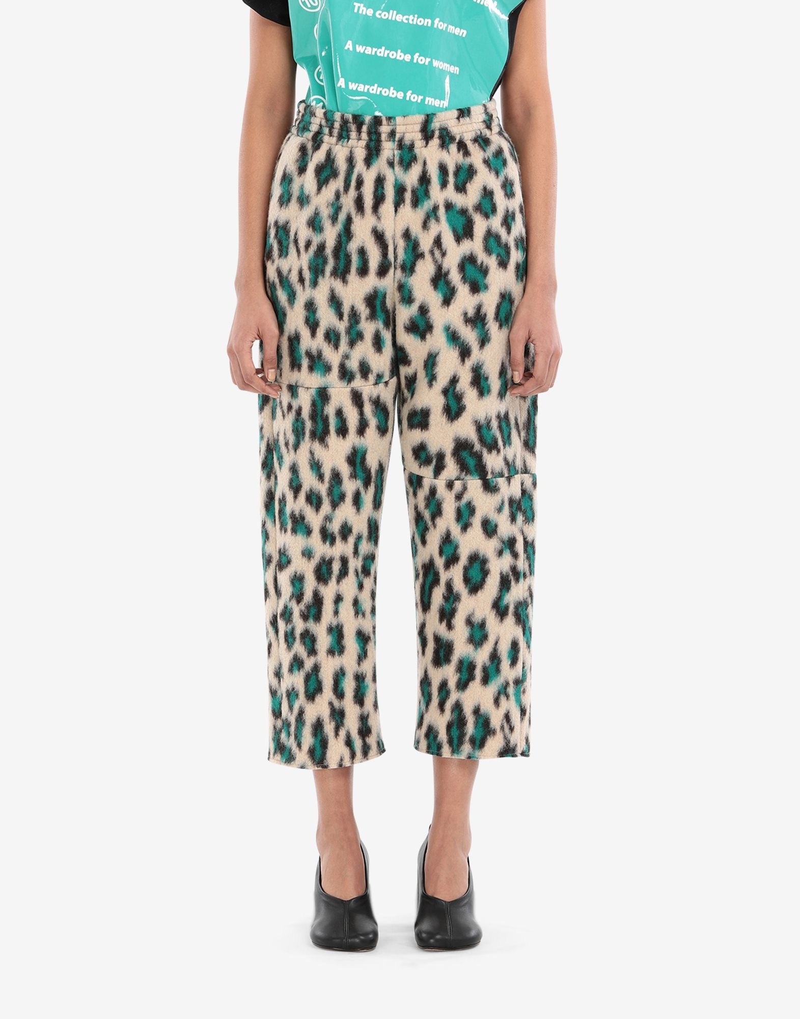 Leopard jacquard pants - 5