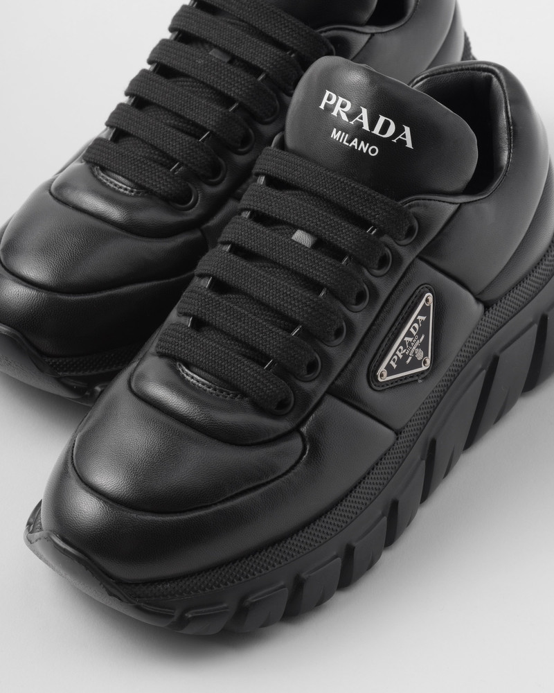 Padded nappa leather sneakers 6
