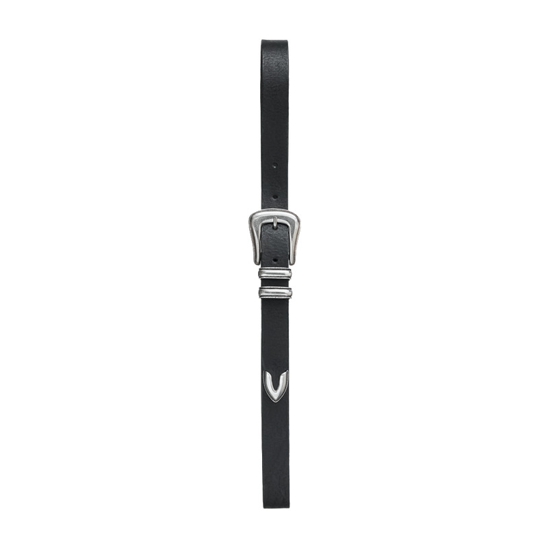 Western Silver Belt Black - 3