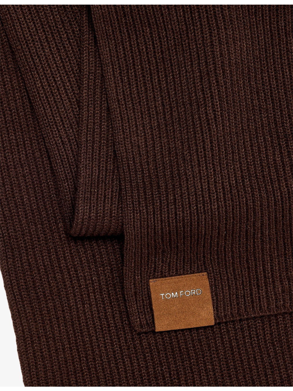Logo-Tab Brushed Cashmere Scarf - 2