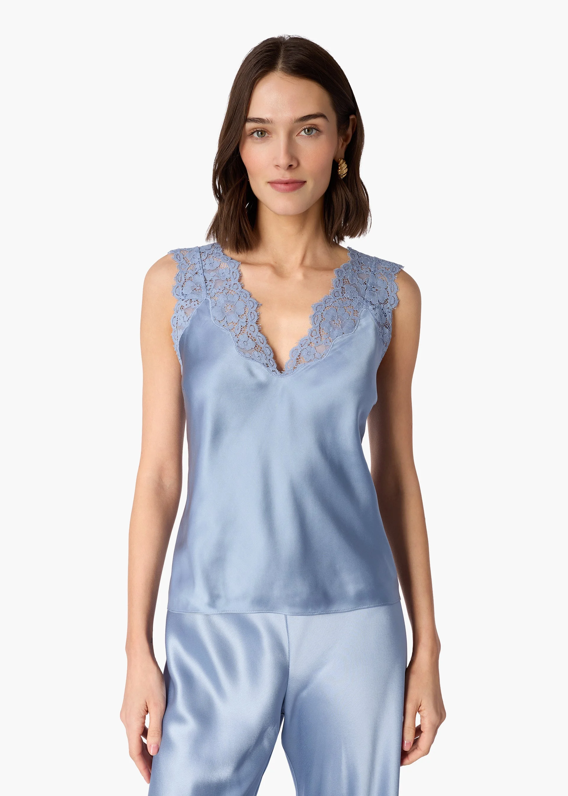 OLA SILK CAMISOLE MIST - 1