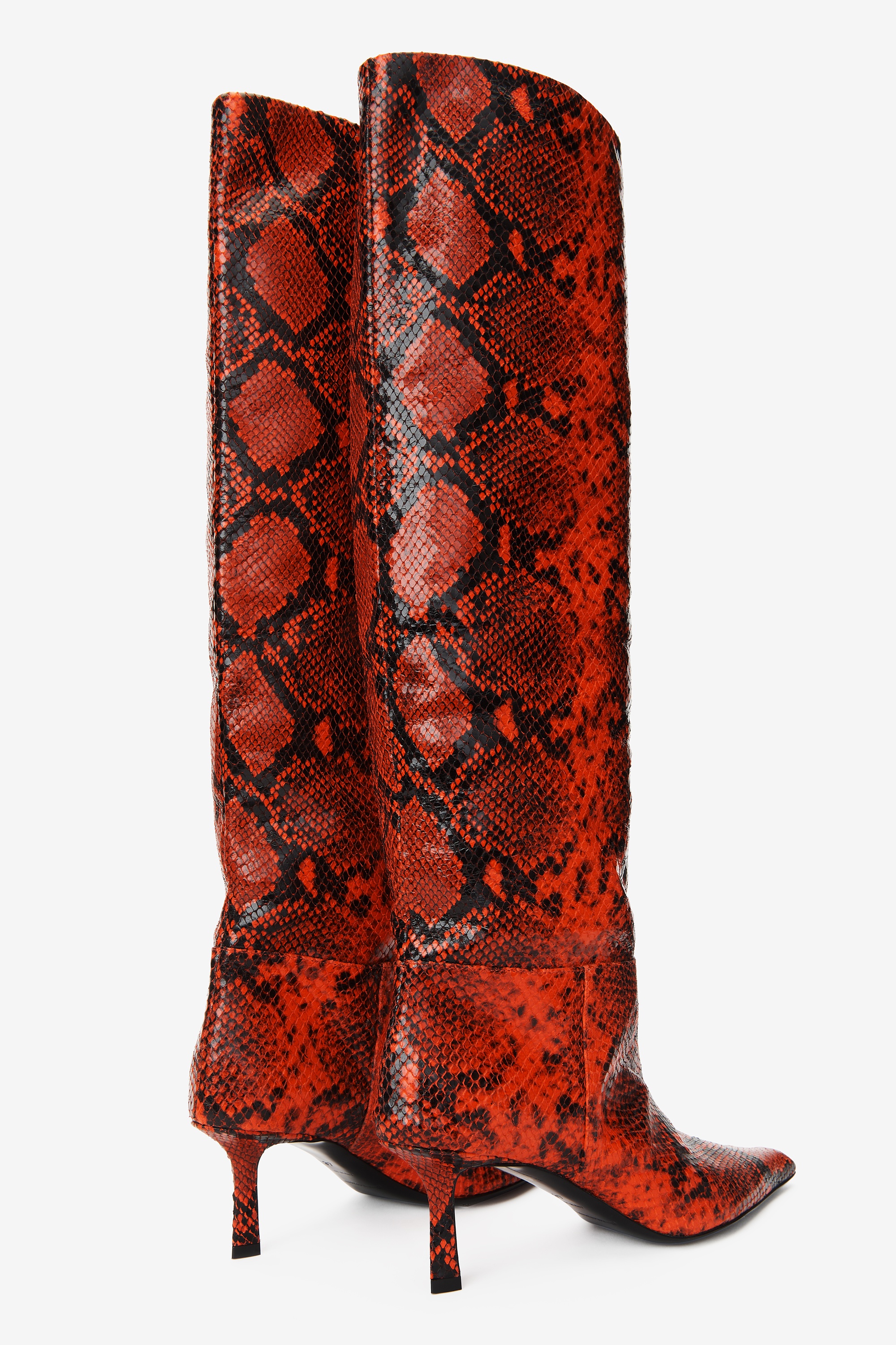 viola slouch boot in embossed leather - 4