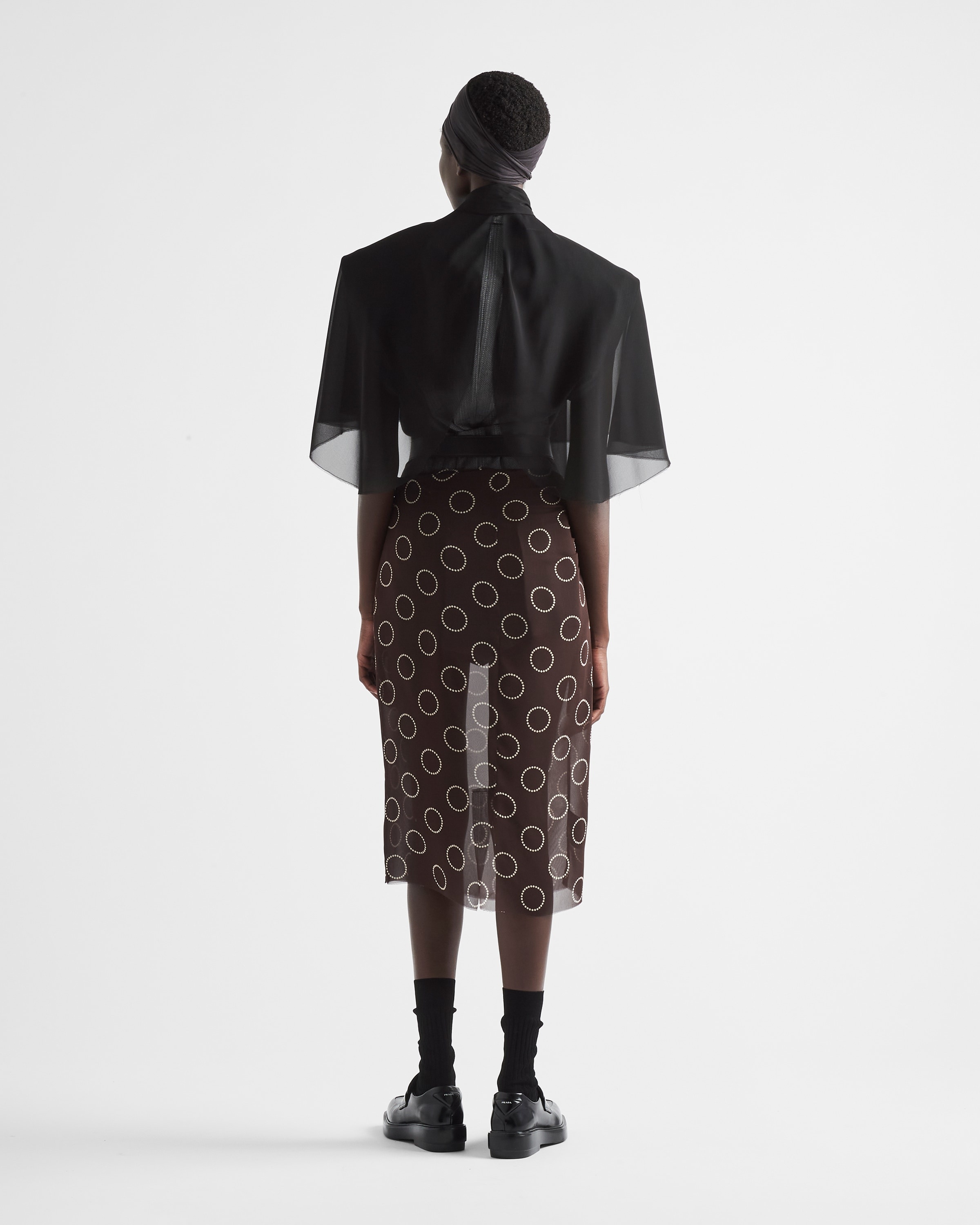Printed georgette skirt - 5