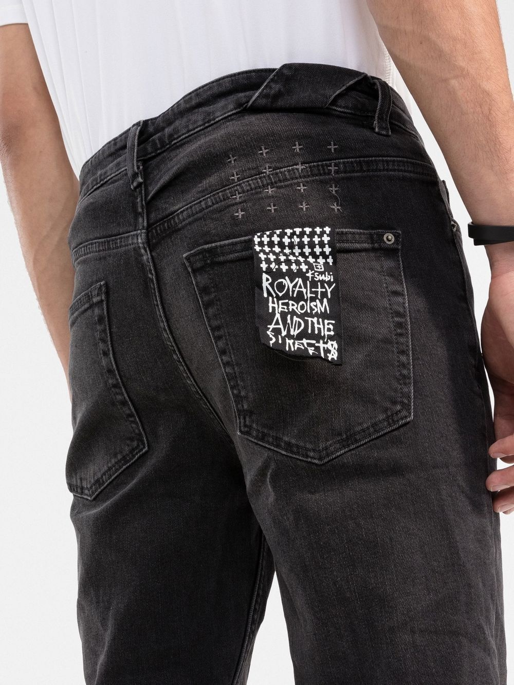 High print jeans - 5