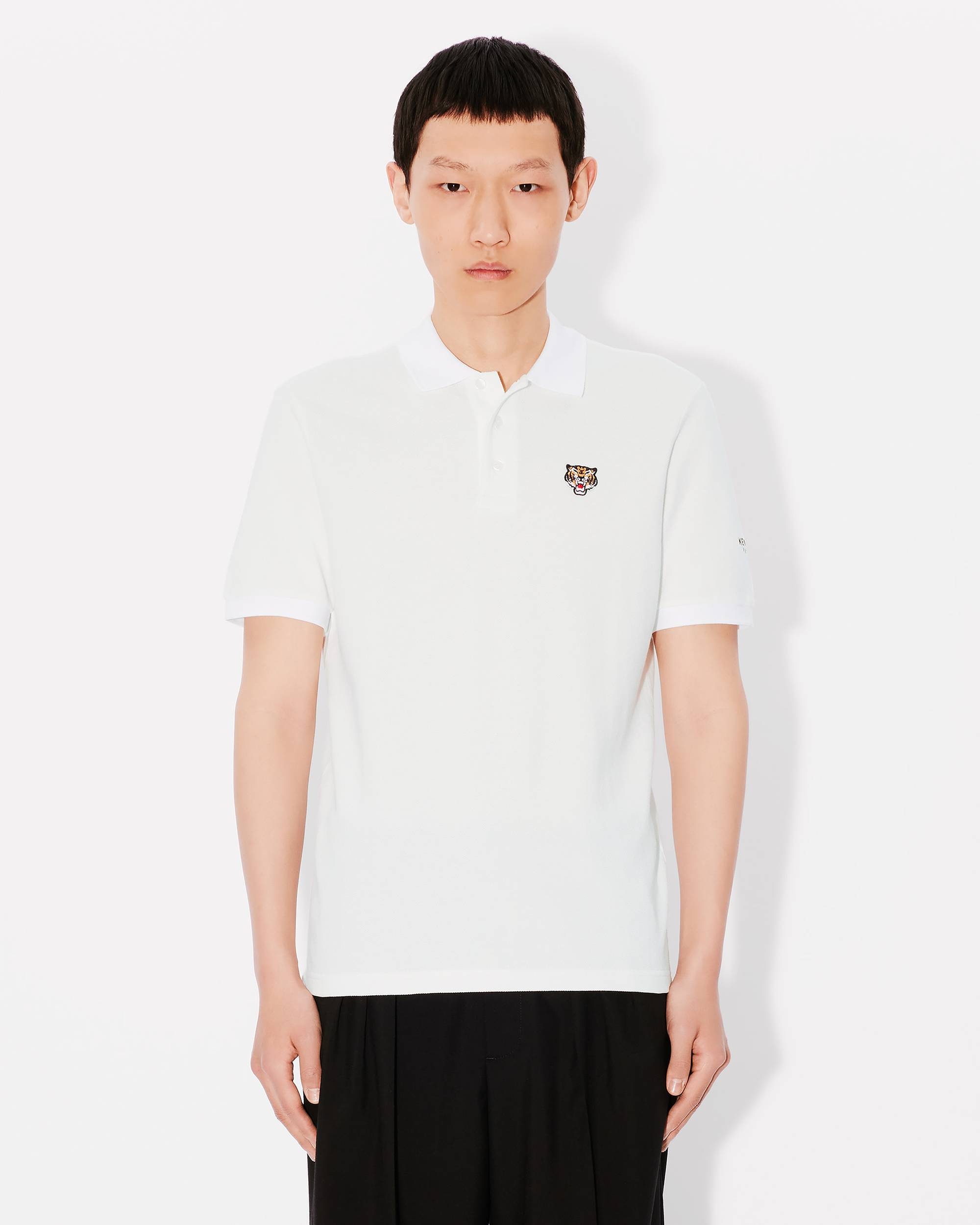 'KENZO Lucky Tiger' embroidered polo in organic cotton - 3