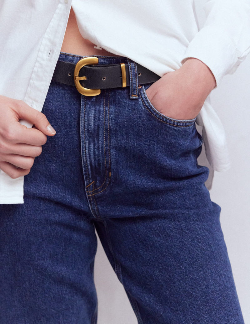 BODEN Chunky Buckle Belt-Navy outlook