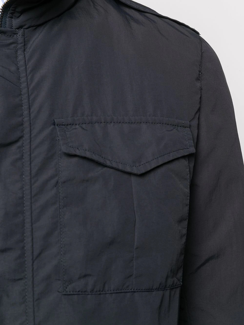 long sleeve utility pocket jacket - 5