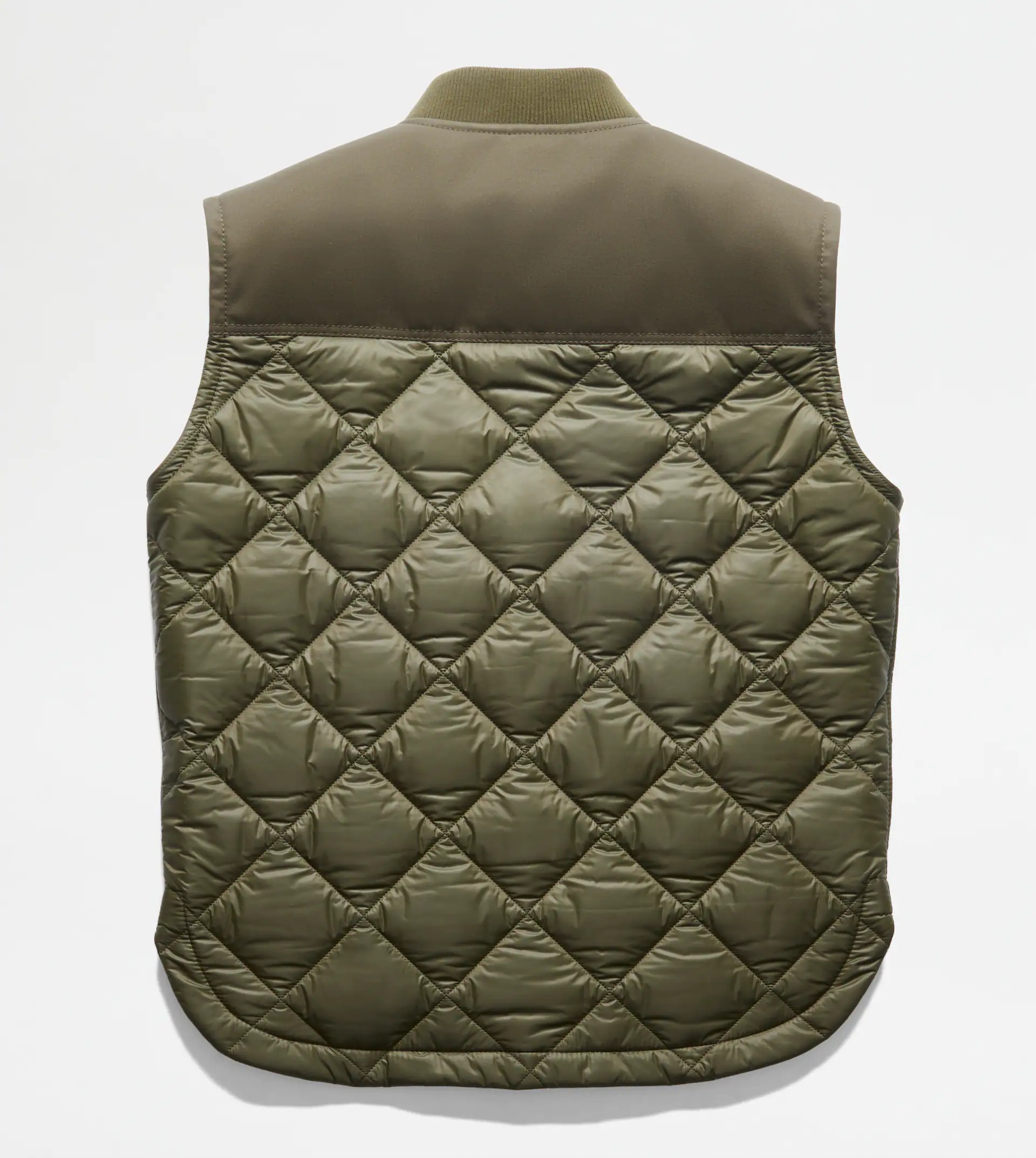 QUILTED GILET - GREEN - 8