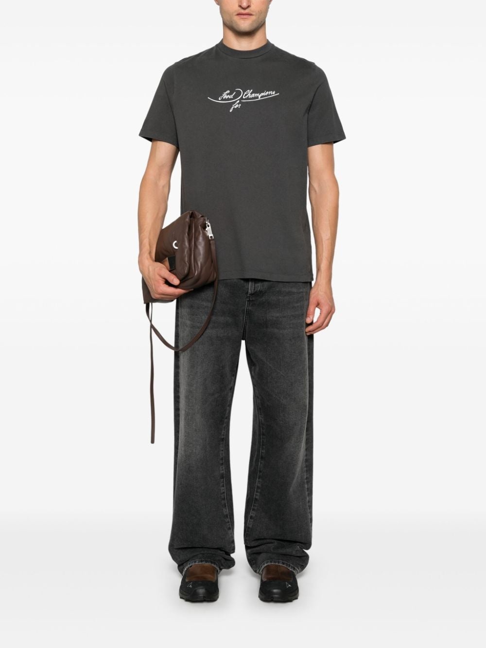 plates-print T-shirt - 2